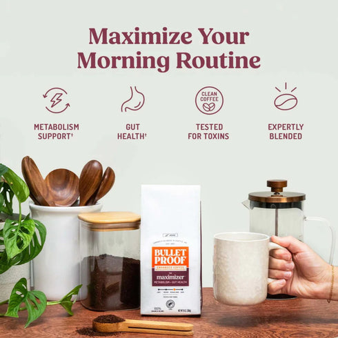 Bulletproof kaffi með forgerlum, Slippery elm og chromium